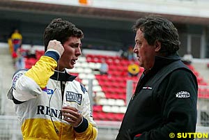 Formula 3000 driver Jose Maria Lopez & Giancarlo Minardi