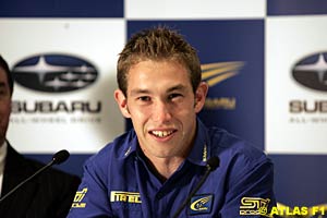 Subaru's latest recruit, Australian Chris Atkinson