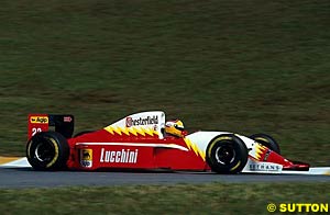 Luca Badoer, Lola-Ferrari, 1993 Grand Prix of Brazil