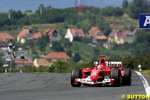 Hungarian Grand Prix winner Michael Schumacher