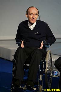 Frank Williams during the launch