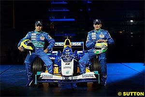 Massa and Fisichella during the launch of the C23