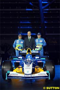 Sauber with the new car