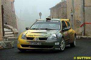 Nicolas Bernardi made the top ten in his Renault Clio JWRC