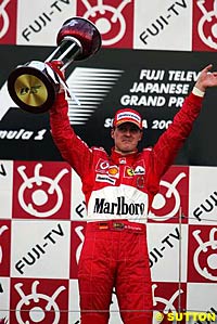 Michael Schumacher wins the Japanese Grand Prix