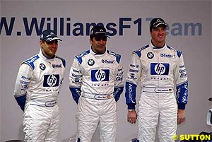 Gene with Montoya and Schumacher