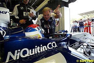 Patrick Head talks to Gene at last year's Italian GP