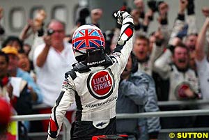 Jenson Button scores his first podium