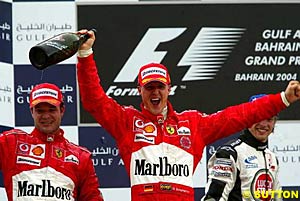 Rubens Barrichello, Michael Schumacher, Jenson Button