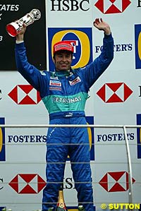 Heinz-Harald Frentzen scored the most recent podium for Sauber, at the 2003 United States Grand Prix
