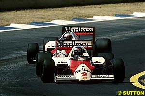 Keke Rosberg at the Spanish GP in 1982