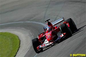 Barrichello scored his first pole of 2004