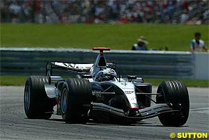 Coulthard finished sixth for McLaren