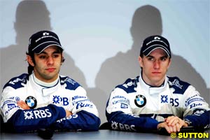 Antonio Pizzonia and Nick Heidfeld at the Valencia launch
