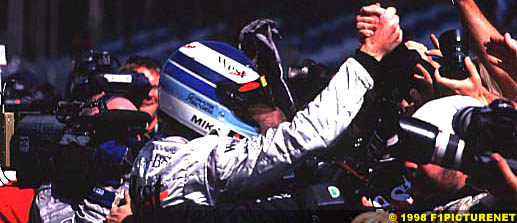 Hakkinen Celebrates