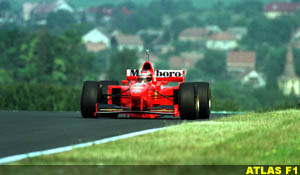 Schumacher on Hungaroring