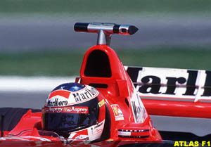 Schumacher's on-board camera