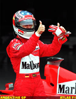 Schumacher's first win of the season