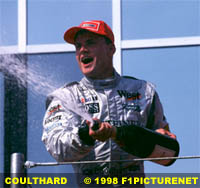 David Coulthard, podium