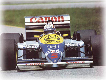 Nigel Mansell in the No5 Williams, 1986