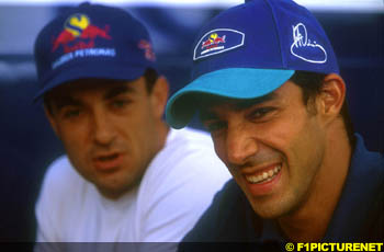 Pedro Diniz and Jean Alesi