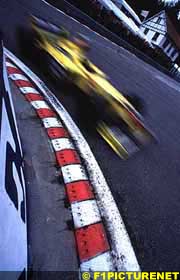 Damon Hill in last year's Belgian GP