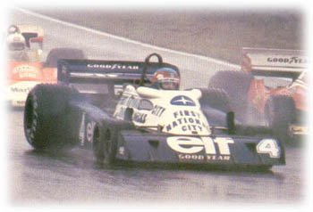 Depailler at Belgium, 1977