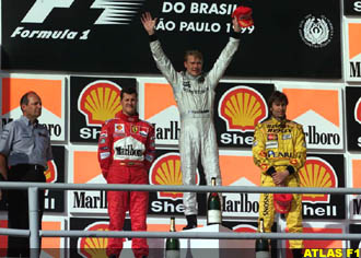 99 Brazilian GP - the podium