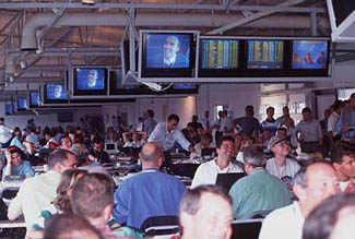 The press room at Silverstone