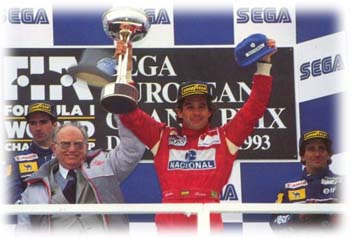 Ayrton Senna wins his greatest race