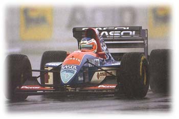 rookie Barrichello impresses in the wet