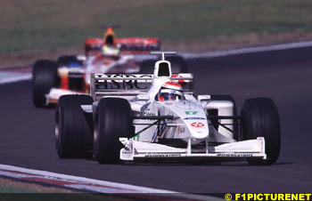 race winner Johnny Herbert