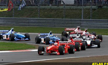 The start of the 1998 race