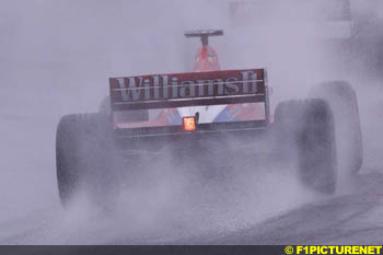 Williams in the rain, France