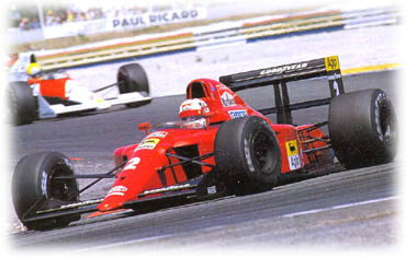 Nigel Mansell at the 1990 French GP