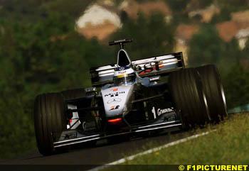 Mika Hakkinen at Hungary