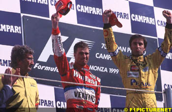 Eddie, Ralf and Heinz on the podium