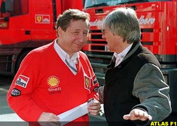 Ecclestone and Jean Todt