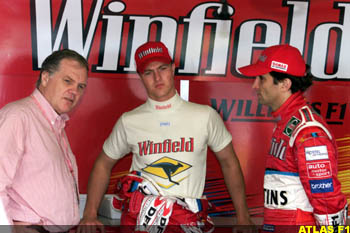 Patrick Head, Ralf and Alex Zanardi