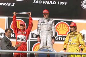 The podium at Brazil