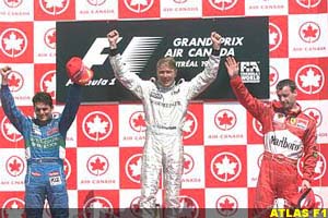 The podium at Montreal