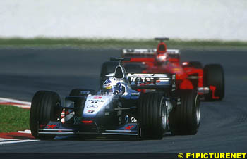 Coulthard passes Schumacher
