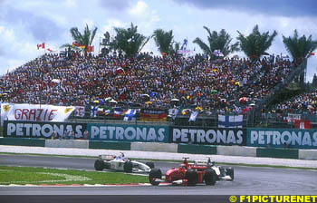 Schumacher, Hakkinen and Barrichello