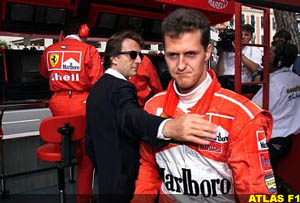 di Motezemolo guiding Schumacher?