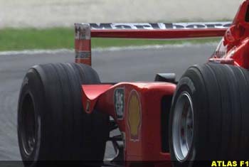 The Ferrari wing at Monza
