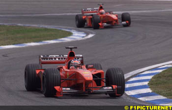 Schumacher and Irvine, Spain 1999