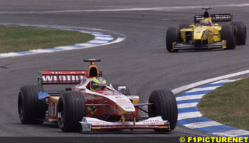 Schumacher and Frentzen, Spain 1999