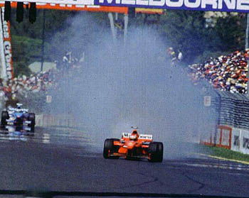 Schumacher's engine blow-up, Melbourne 98