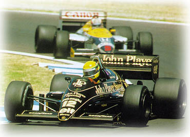 Spain '86 - Senna leads Mansell