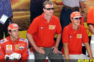 Badoer, Irvine and Schumacher, today